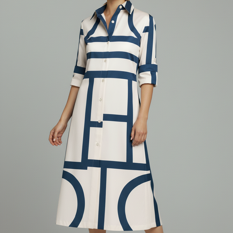 Arabella™ Geometric Midi Dress