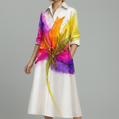 Ophelia™ Artistic Midi Dress