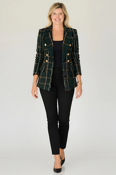 ABBEY | Stylish Checked Blazer