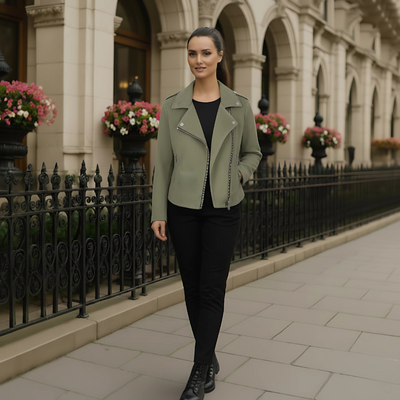 Dion™ - Suede Biker Jacket