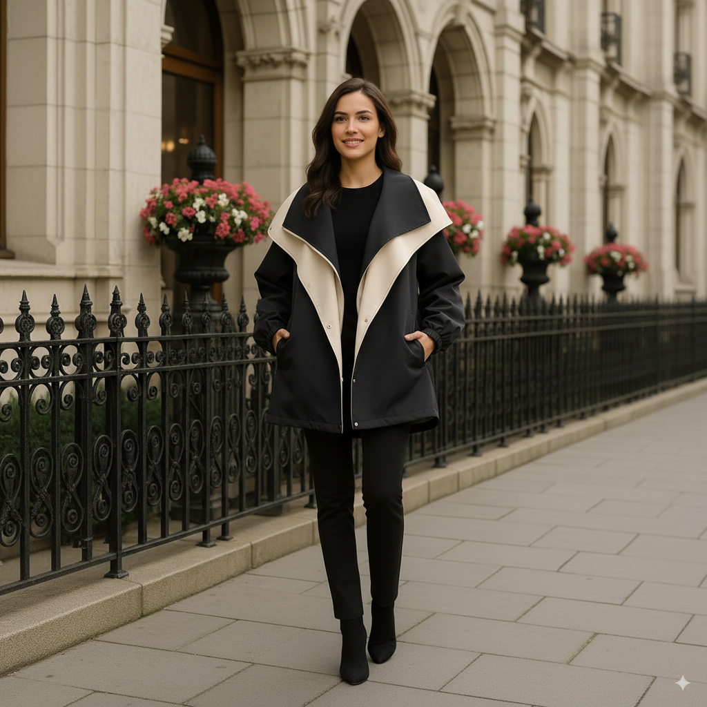 Xiandra™ - Trendy Hooded Windbreaker Coat