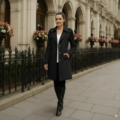 Raphaella™ - Mid-Length Trench Coat