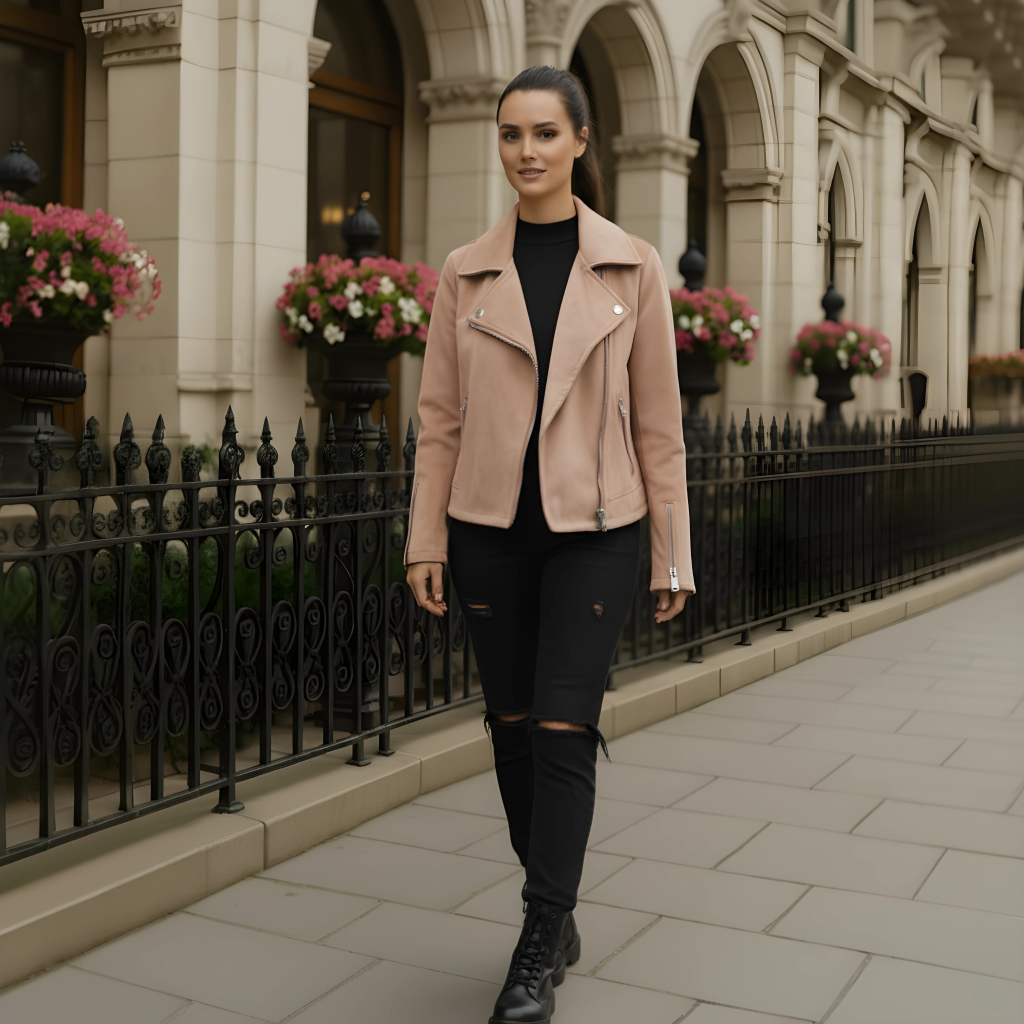 Dion™ - Suede Biker Jacket