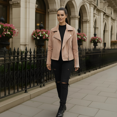 Dion™ - Suede Biker Jacket