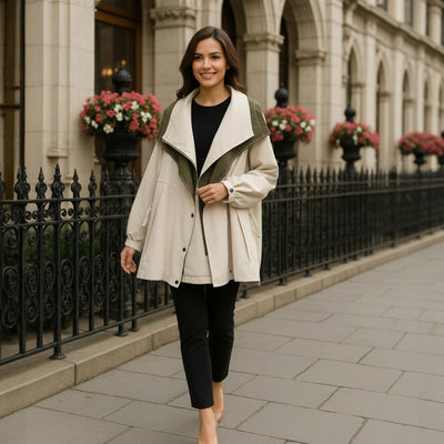 Xiandra™ - Trendy Hooded Windbreaker Coat