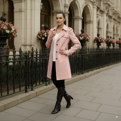 Raphaella™ - Mid-Length Trench Coat