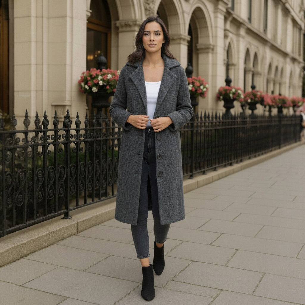 Brianna™ - Long Knit Coat