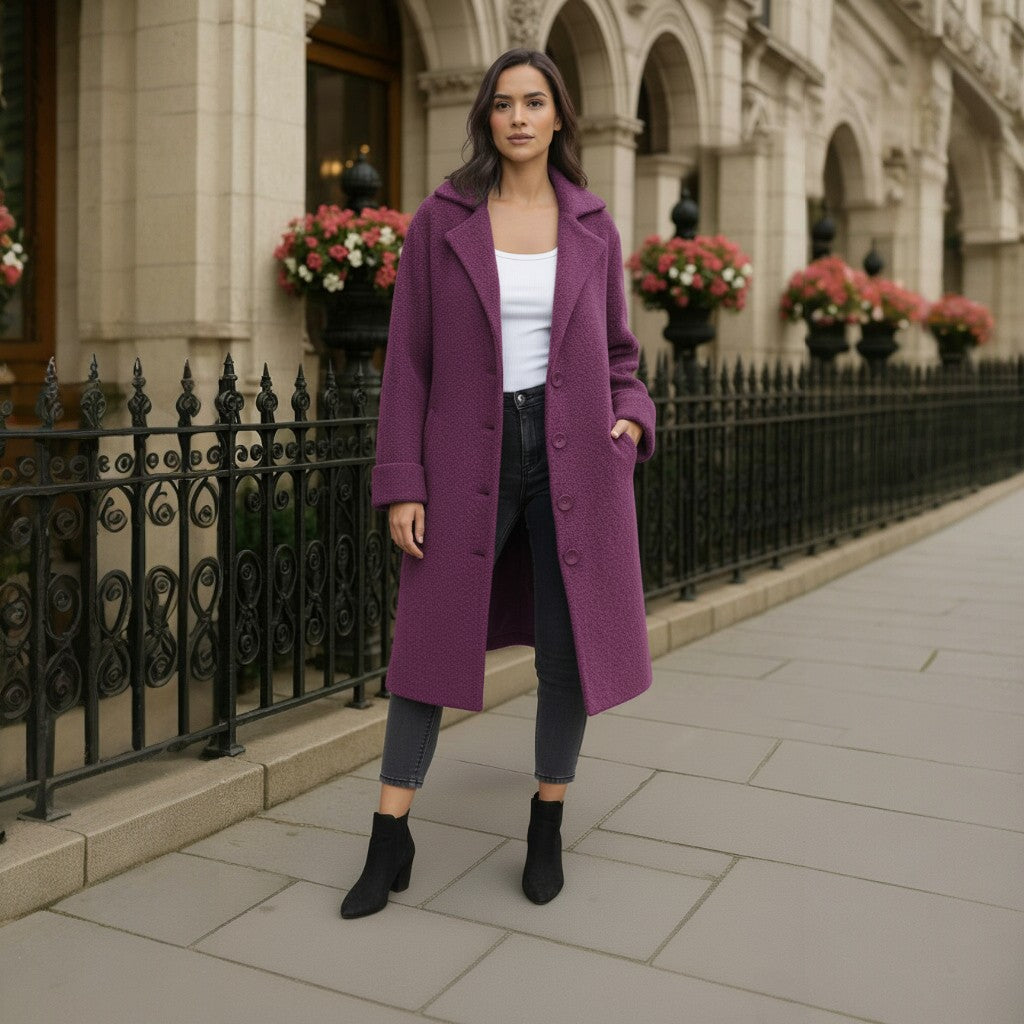 Brianna™ - Long Knit Coat