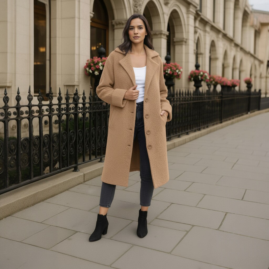 Brianna™ - Long Knit Coat