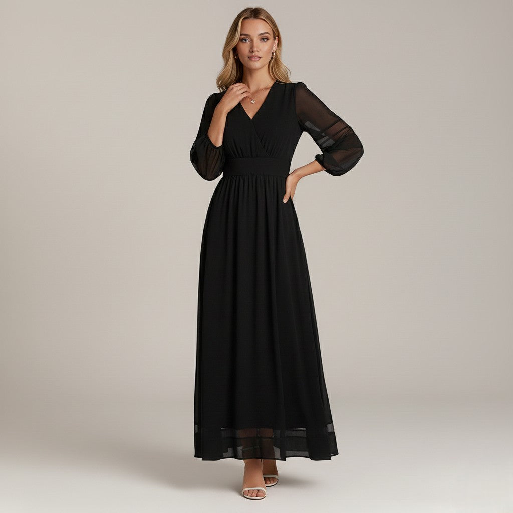 Olivia Black Maxi Dress
