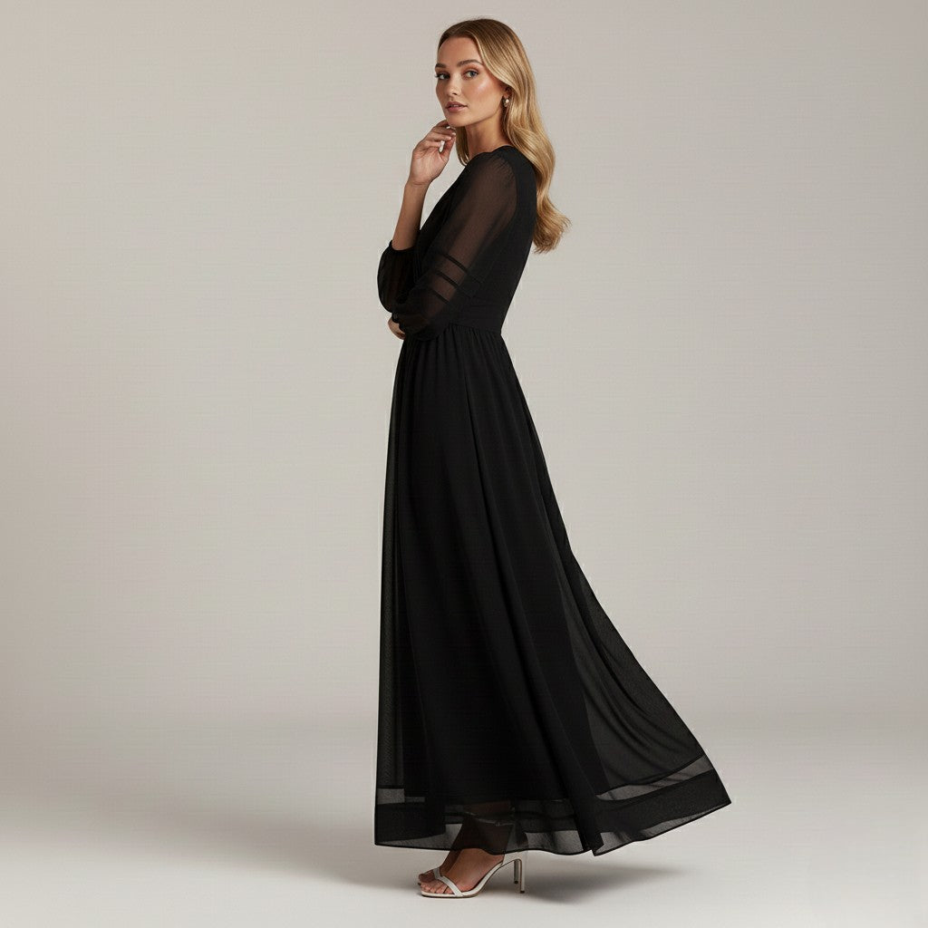 Olivia Black Maxi Dress