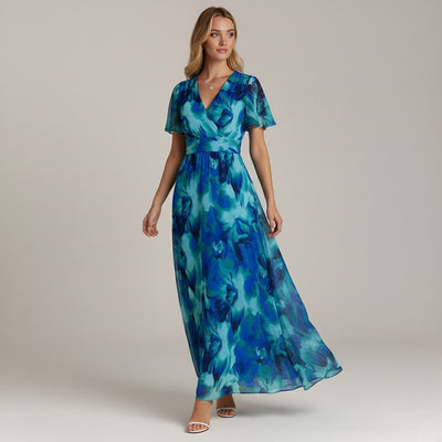 Nora V-Neck Short Maxi