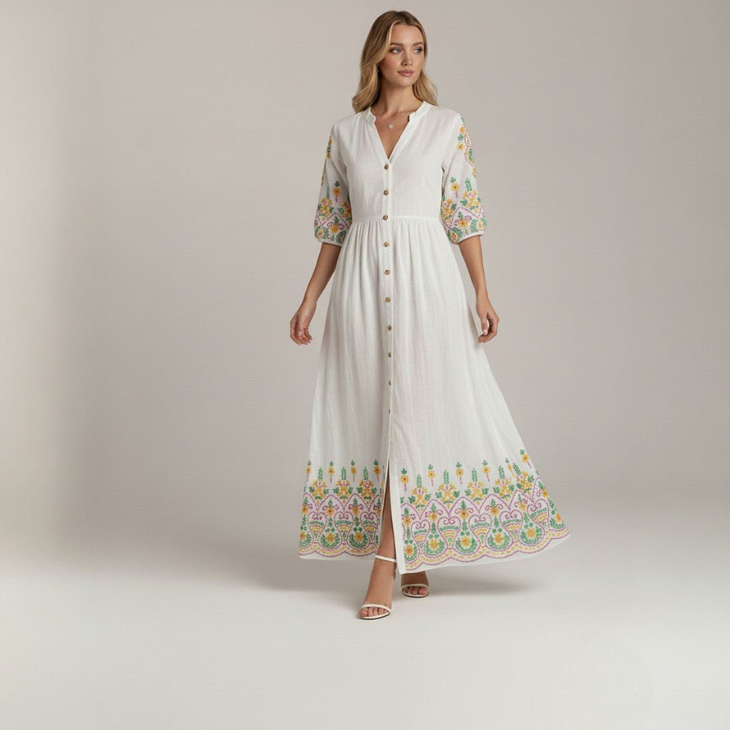 Madison Casual V-Neck Maxi