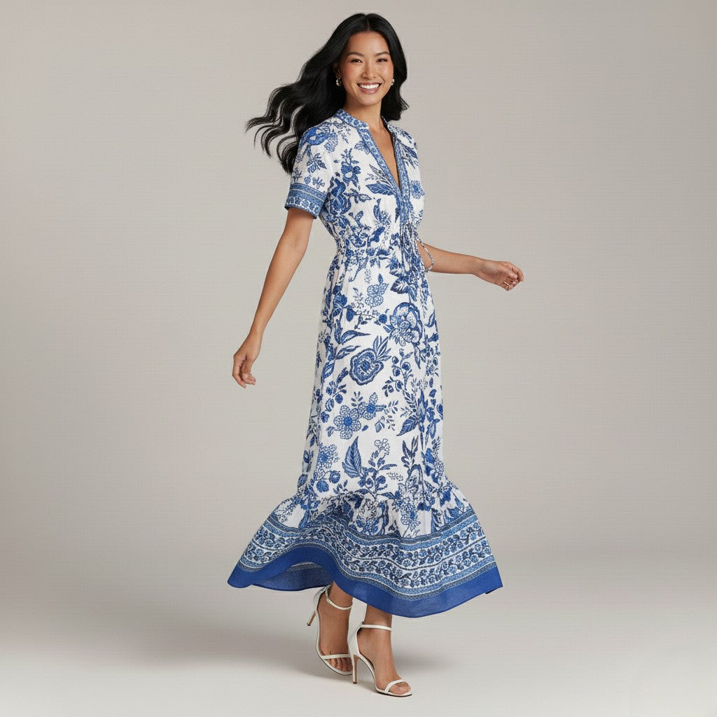 Lily Paisley Print Maxi