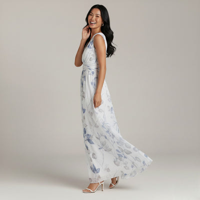 Mia Plant Print Maxi