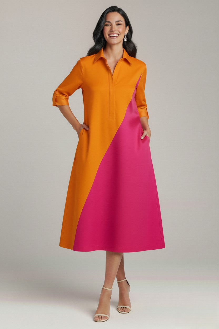 Isabella™ Colorblock Midi Dress