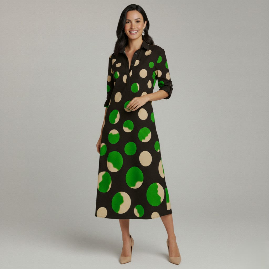 Anastasia™ Polka Midi Dress