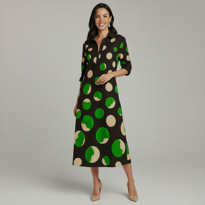 Anastasia™ Polka Midi Dress