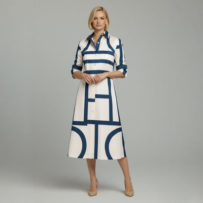 Arabella™ Geometric Midi Dress