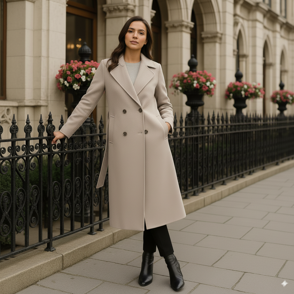 Sophia™ - Elegant Wool Coat for Women