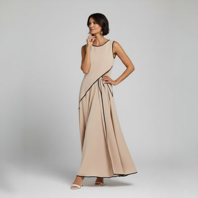 Pleated Linen Dress