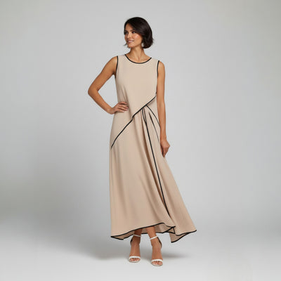 Pleated Linen Dress