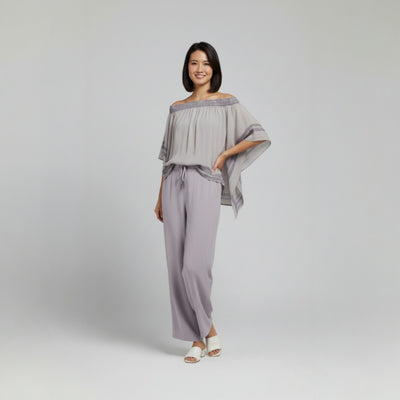 Off-the-Shoulder Linen Set
