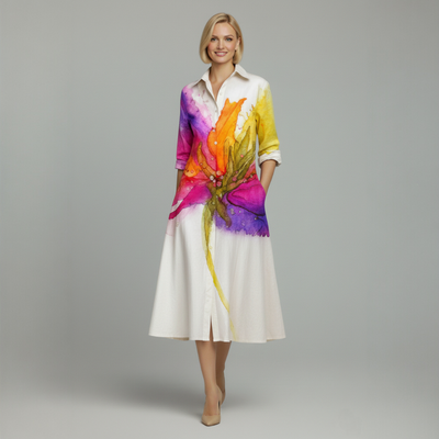 Ophelia™ Artistic Midi Dress