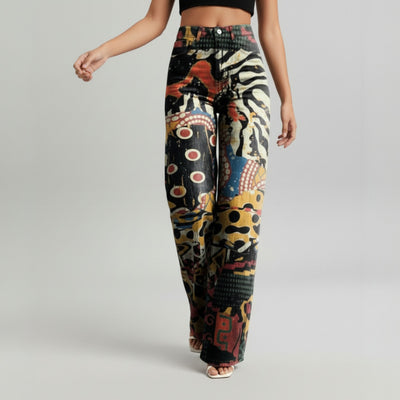 Mia™ - Vibrant Wide-Leg Pants