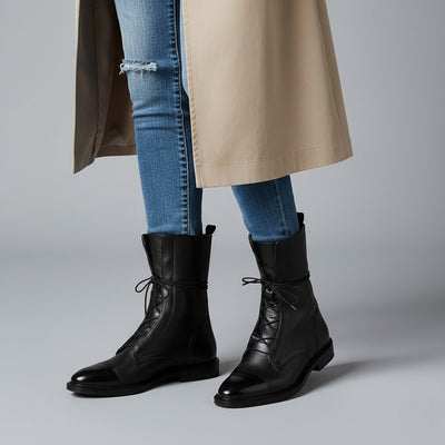 Sofia | Vintage Look Heel Boots