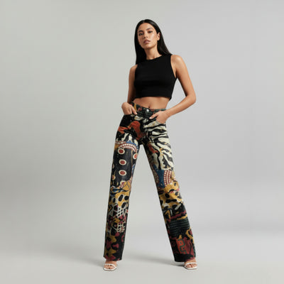 Mia™ - Vibrant Wide-Leg Pants