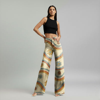 Lily™ - Striped Wide-Leg Pants