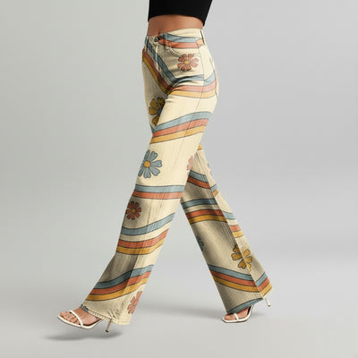 Lily™ - Striped Wide-Leg Pants