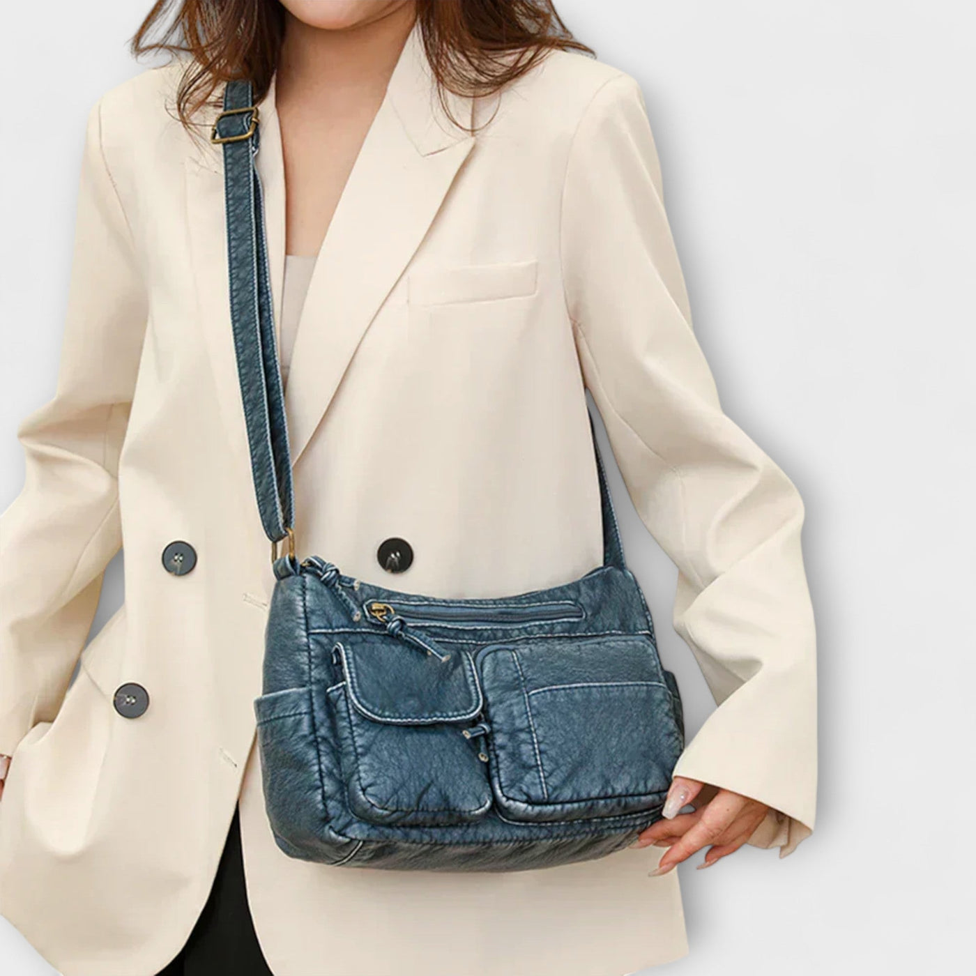 Sharon™ Old-School Leather Bag
