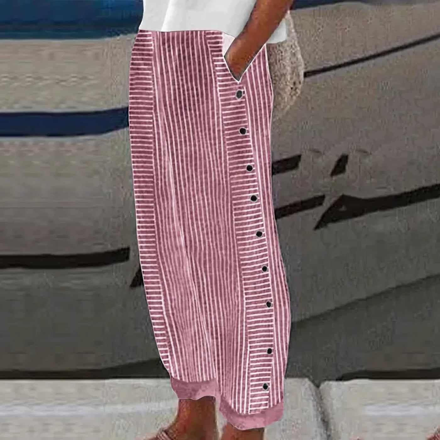 Anna | Seabreeze Striped Pants