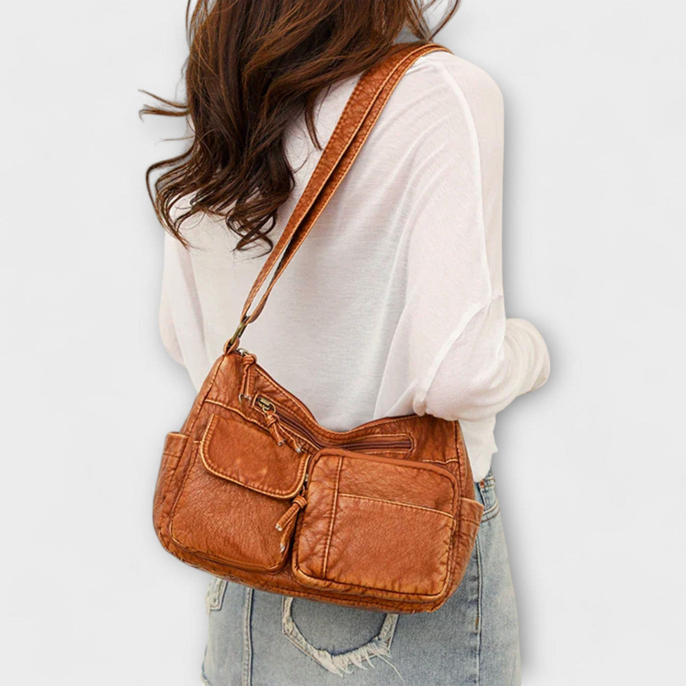 Sharon™ Old-School Leather Bag