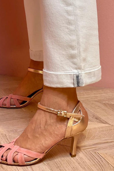 Calista Open-Toe Heels