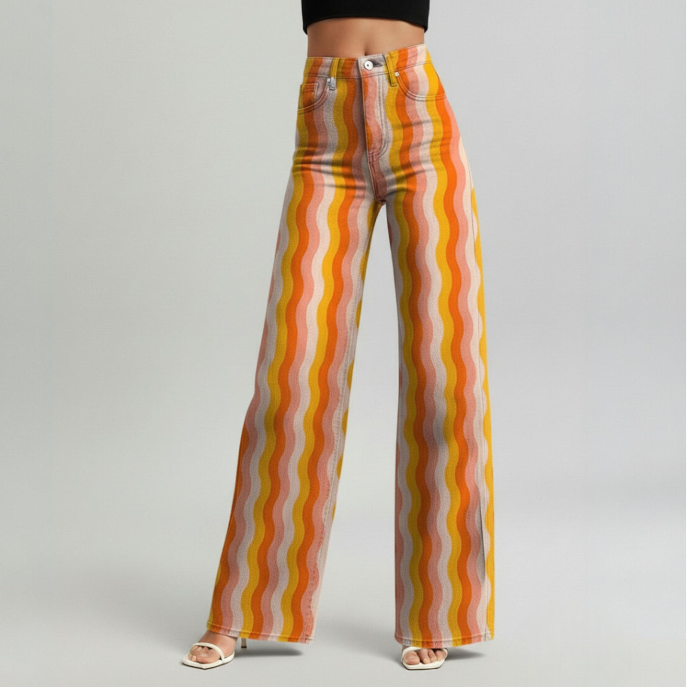Lily™ - Striped Wide-Leg Pants